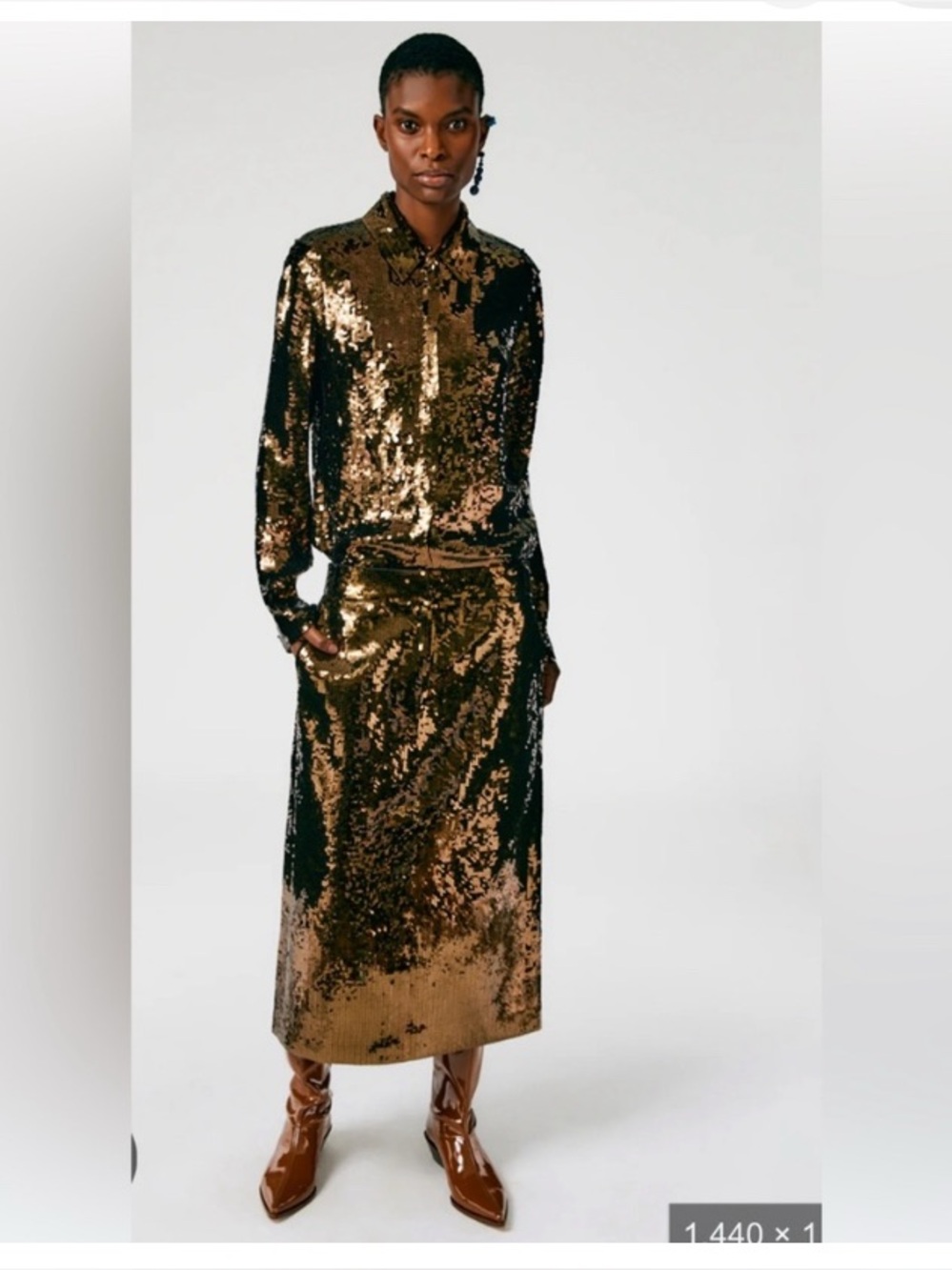 Tibi sequins blouse